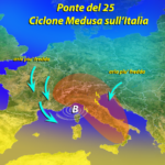 METEO: NEL WEEK-END ARRIVA MEDUSA, PIOGGIA SULL’ITALIA