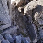 GRAN SASSO, CORNO PICCOLO: FRANA SULLA FERRATA DANESI, IMPRATICABILE E PERICOLOSA