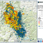 SEQUENZA SISMICA CENTRO ITALIA, AGGIORNAMENTO INGV: 19 EVENTI DI MAGNITUDO FA 4 E 5 DOPO LA SCOSSA M.6.5